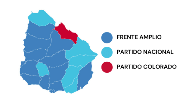 Elecciones nacionales: cuáles fueron los partidos más votados por departamento