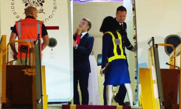 Macron desmiente bofetada de su esposa