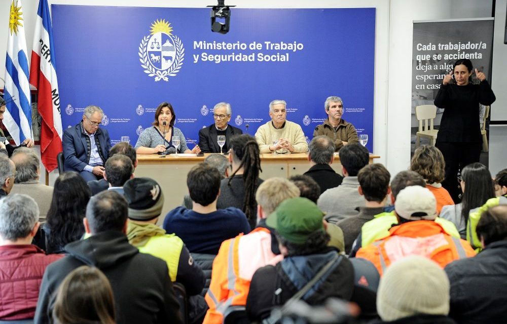 En Uruguay se registran 40.000 accidentes laborales al año