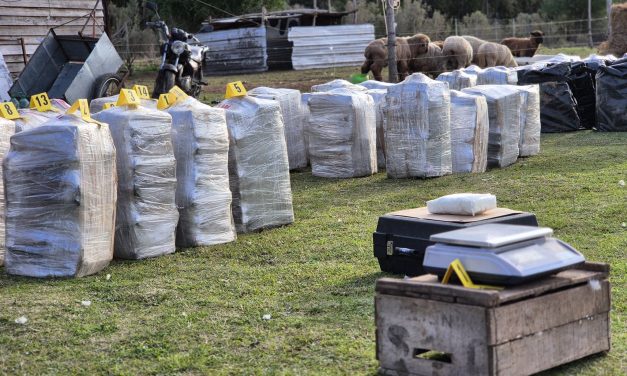 Incautan en Punta Espinillo más de 2 toneladas de cocaína