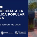 Visita oficial a China será del 1 al 8 de febrero