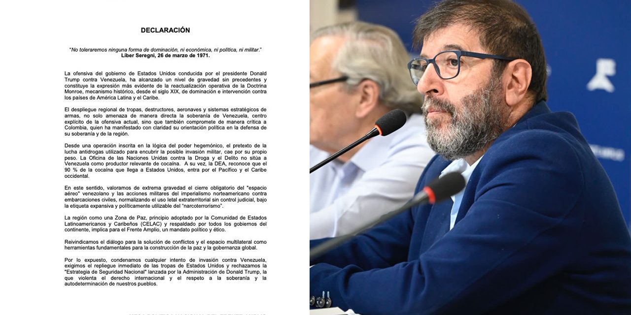 El FA alerta sobre una “reactualización de la Doctrina Monroe” en América Latina