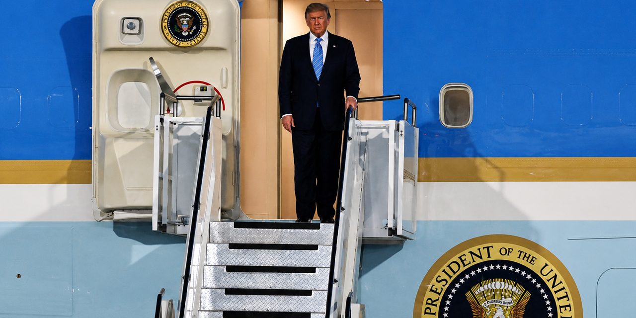 Trump llegó a China para una visita de Estado