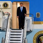 Trump llegó a China para una visita de Estado
